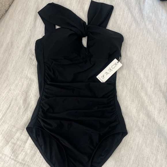 Calvin Klein Other - Calvin Klein Stylish Black One Piece Swimsuit size 10